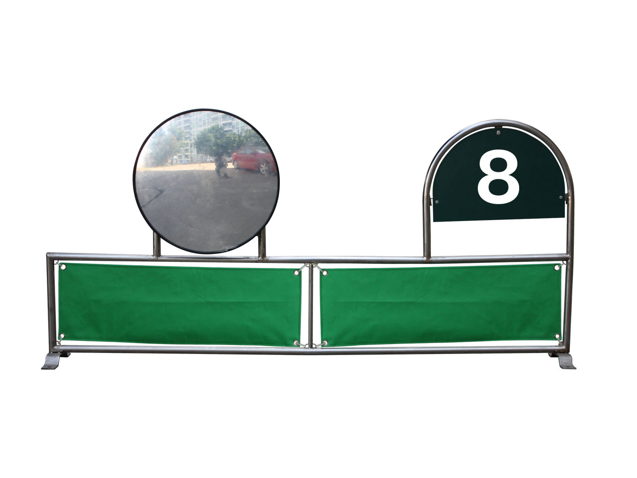 stainless steel tee divider with mirror