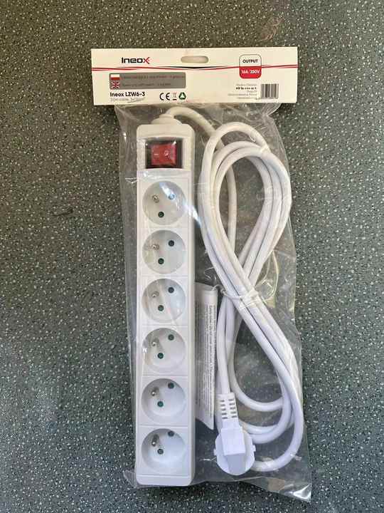 New Fashion French Product 6 AC Outlets French Multi Plug Outlet Extender Ports Wall Socket Multi Extension Socket