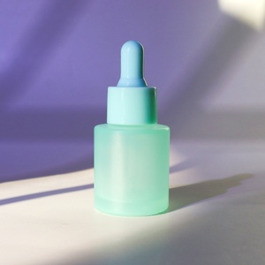 Hot-bán 20ml 30ml Chai thủy tinh nhỏ giọt Có Nắp Đậy Mỹ phẩm mờ đầy màu sắc lass chai tinh dầu chai thủy tinh - Product Image 6