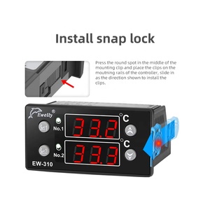 Mehrstufiger Pumpkühler-Temperaturregler mit 3 Relais Ausgang Kühlung und Heizung EW-310 Digitalthermostat - Product Image 4