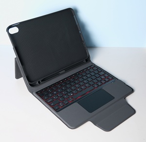 复古打字机机械无线键盘和可折叠显示带触控板的现代无线键盘 - Product Image 2