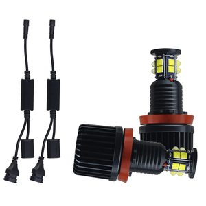 120W6000KホワイトH8LEDエンジェルアイズ<span class=keywords><strong>LED</strong></span>マーカーライトBMW2008-20105シリーズE60