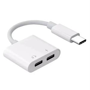 USB C至3.5毫米插孔Aux音频适配器C型快速充电转换器适配器USB C适配器 - Product Image 1