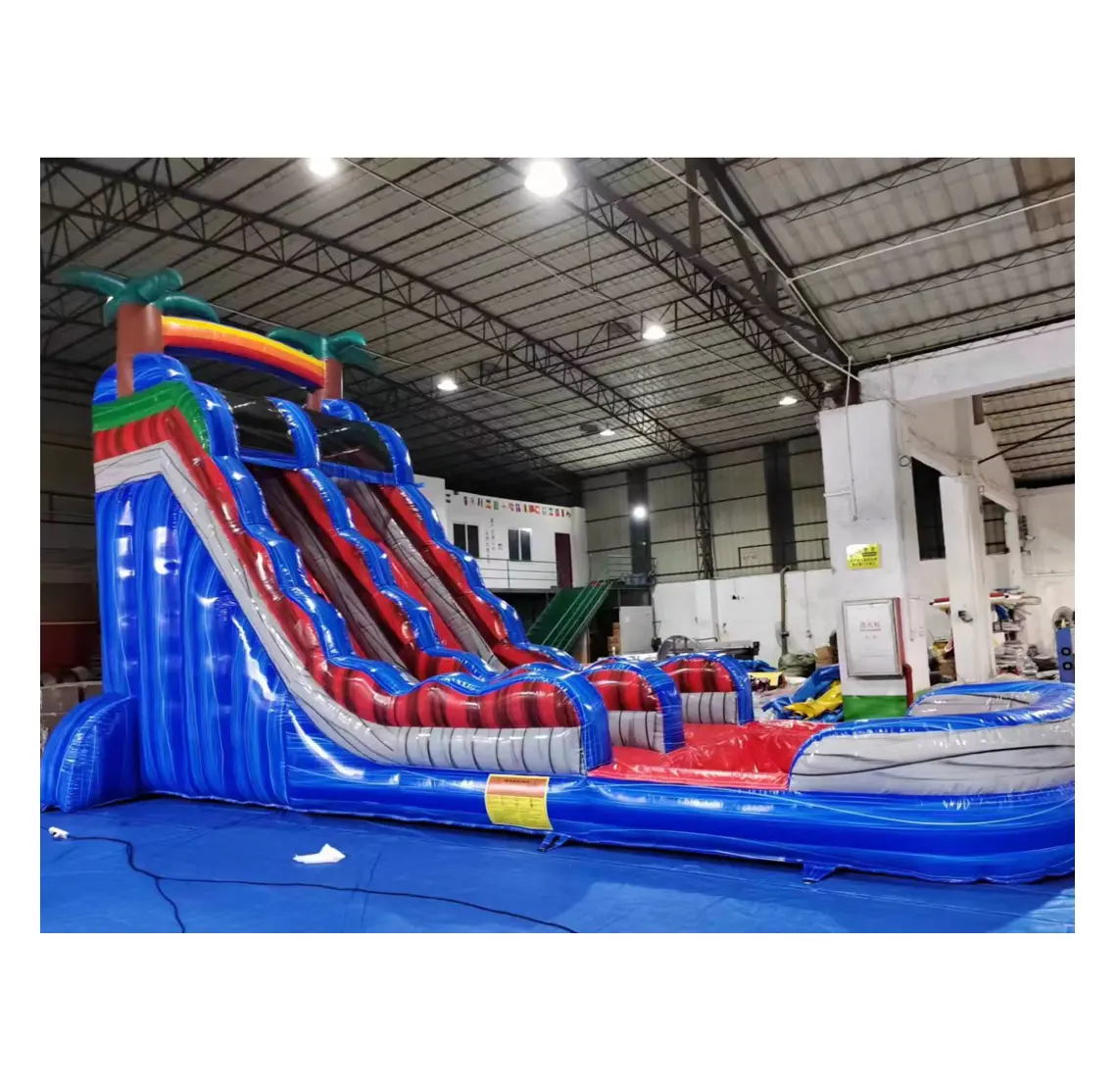 Lớn trượt nước bên cho thuê hồ bơi thương mại trượt nước Inflatable cho bé lớn giá rẻ nhà bị trả lại Jumper Inflatable nước SLI