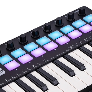 Portable MIDI Pad Beat Maker With 25 Key USB MIDI Pad <strong>Keyboards</strong> <strong>Controller</strong> Velocity Sensitive Keys - Product Image 4