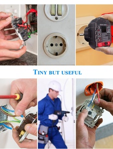 เครื่องทดสอบซ็อกเก็ตหน้าจอดิจิตอล HT106B HT106D,เครื่องตรวจจับการตรวจสอบเฟสขั้วปลั๊กทดสอบแรงดันไฟฟ้ามัลติฟังก์ชัน HT106E - Product Image 6