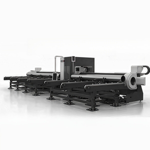 HN Laser 4 Chunks Voll automatisches Be-und Entladen von Rundrohr schneidern Metallblech schneide maschine - Product Image 2