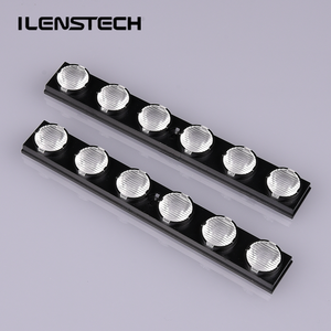 Lined-up 6 <strong>LED</strong> Lens <strong>Array</strong> 20*55 Degree Double Beam Angle Module Lens for Commercial Lighting - Product Image 1