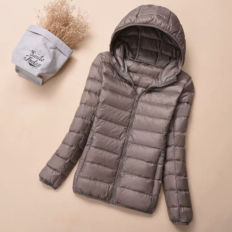 Khaki hooded
