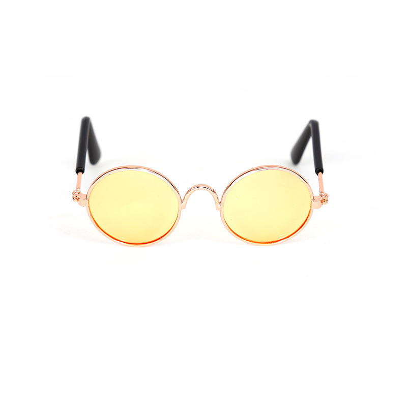Gold frame yellow lens