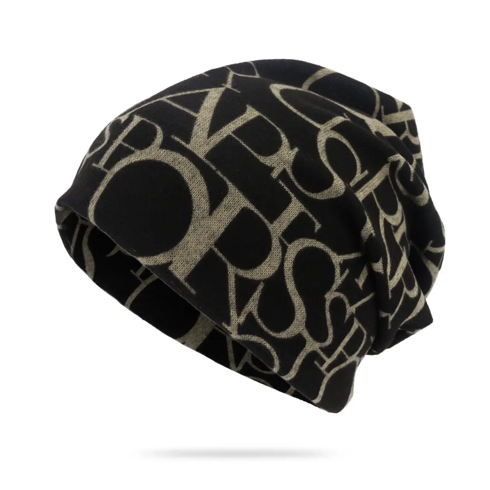 Vente en gros femmes hommes élégant mince Hip-hop doux Stretch tricot multifonction ample bonnet chapeau tête de mort