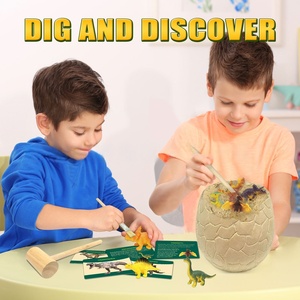 İlk yürümeye başlayan Dino kazmak kazı kiti 8 adet kök onaylı plastik ve reçine oyuncak sertifikalı güvenli - Product Image 2