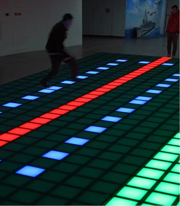 Interaktive DMX512 LED-Tanzfläche für Kinder IP65-Bewertung Beam Lights Game Tiles Requisiten für die Programmierung
