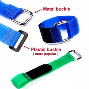 Custom Cable Ties Nylon <strong>Hook</strong> <strong>and</strong> <strong>Loop</strong> Fastener Tape <strong>Hook</strong> <strong>and</strong> <strong>Loop</strong> Tape <strong>Elastic</strong> <strong>Strap</strong> With Plastic Buckle - Product Image 4