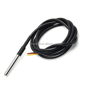 Sensor de temperatura impermeable DS18B20 Paquete de acero inoxidable 1m 3M 5M 18B20 Sonda de Cable para Arduino