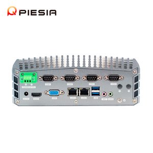 Piesia I7-10710U güvenlik duvarı Mini PC 2 Lan X86 I226V-C ağ güvenliği için EDP 6 * RS232 yönlendirici endüstriyel bilgisayar kasası - Product Image 4