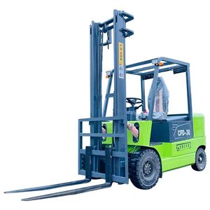 Carretilla elevadora eléctrica pequeña de cuatro ruedas de 2 toneladas, carga hidráulica automática, descarga, apilador de batería de litio de nueva energía optimizado para - Product Image 2