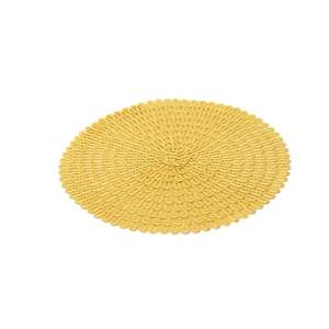 塑料定制彩色编织聚丙烯防滑防水可回收桌垫 - Product Image 3