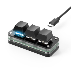 USB-C individuelle Tastatur Mini Copy Paste 2 3 Tasten mit RGB Licht Multimedia-Knopf mechanische heiß-Swap programmierbare Makro-Tastaturen - Product Image 6
