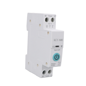 Customizable 1P Blue TUYA WIFI Smart MCB 63A Miniature Circuit <strong>Breaker</strong> With Metering Mobile Remote Control Timer Switch - Product Image 1