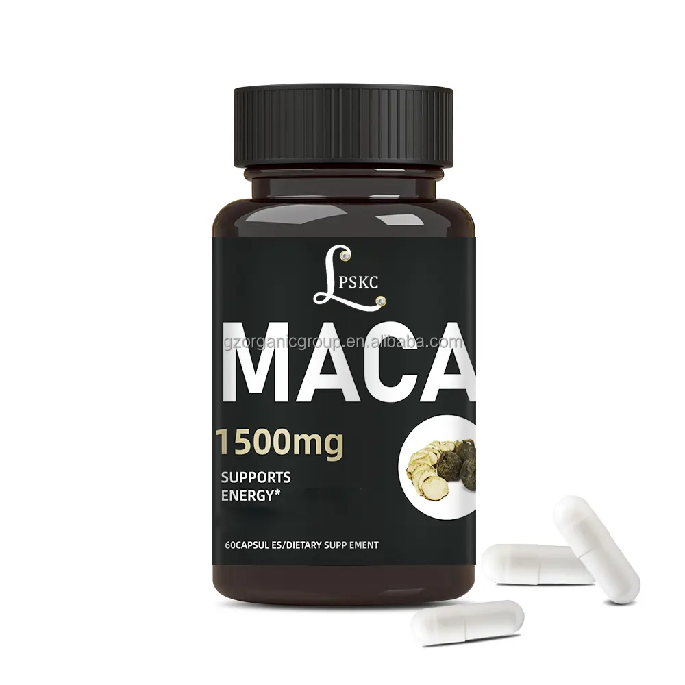 Hot Sale Maca Pour Fesse Maca Root Gapsules Good For Men Health Energy Capsule Men Testosteron Booster Penis Enlargement Pills