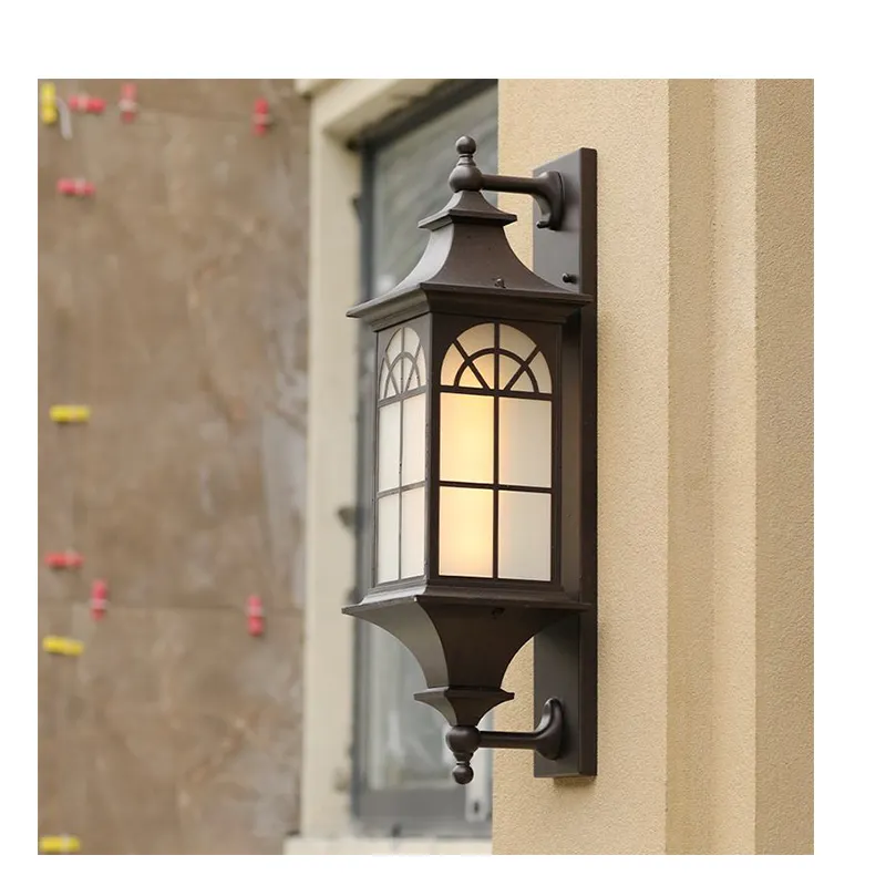 Lampu Dinding vintage gaya antik modern, lampu dinding luar ruangan Eropa populer, lampu taman tahan air