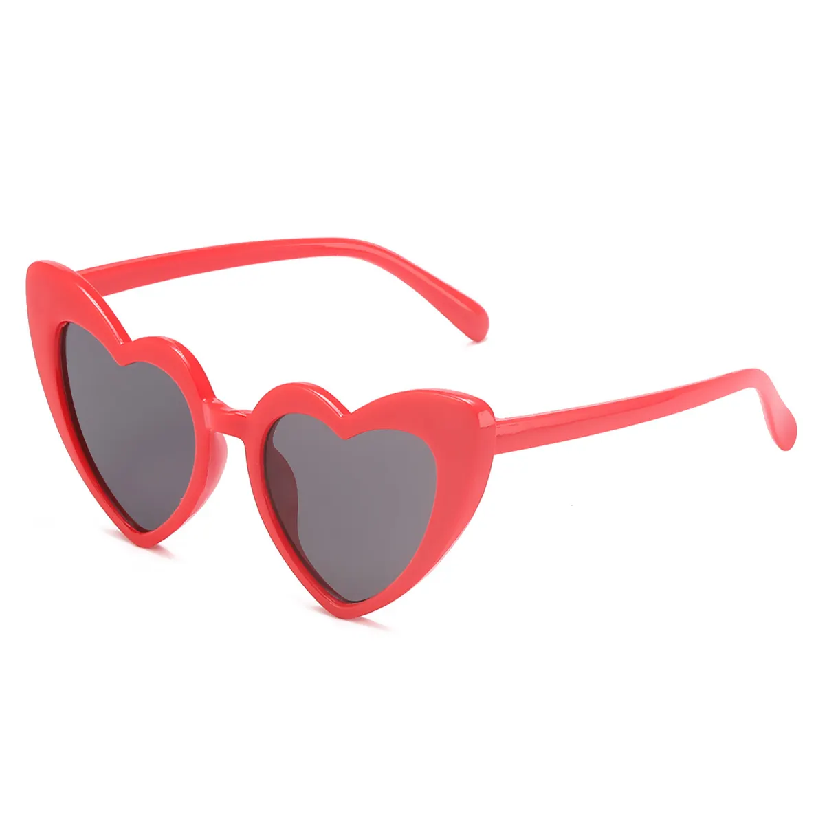 Gafas de sol con forma de corazón para niños y niñas, lentes de sol infantiles en forma de corazón de melocotón