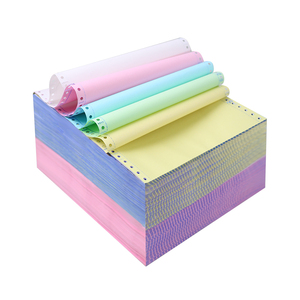 Source Factory 1-5Ply Ncr Computer Papel continuo de papel sin carbón para impresora de matriz de puntos