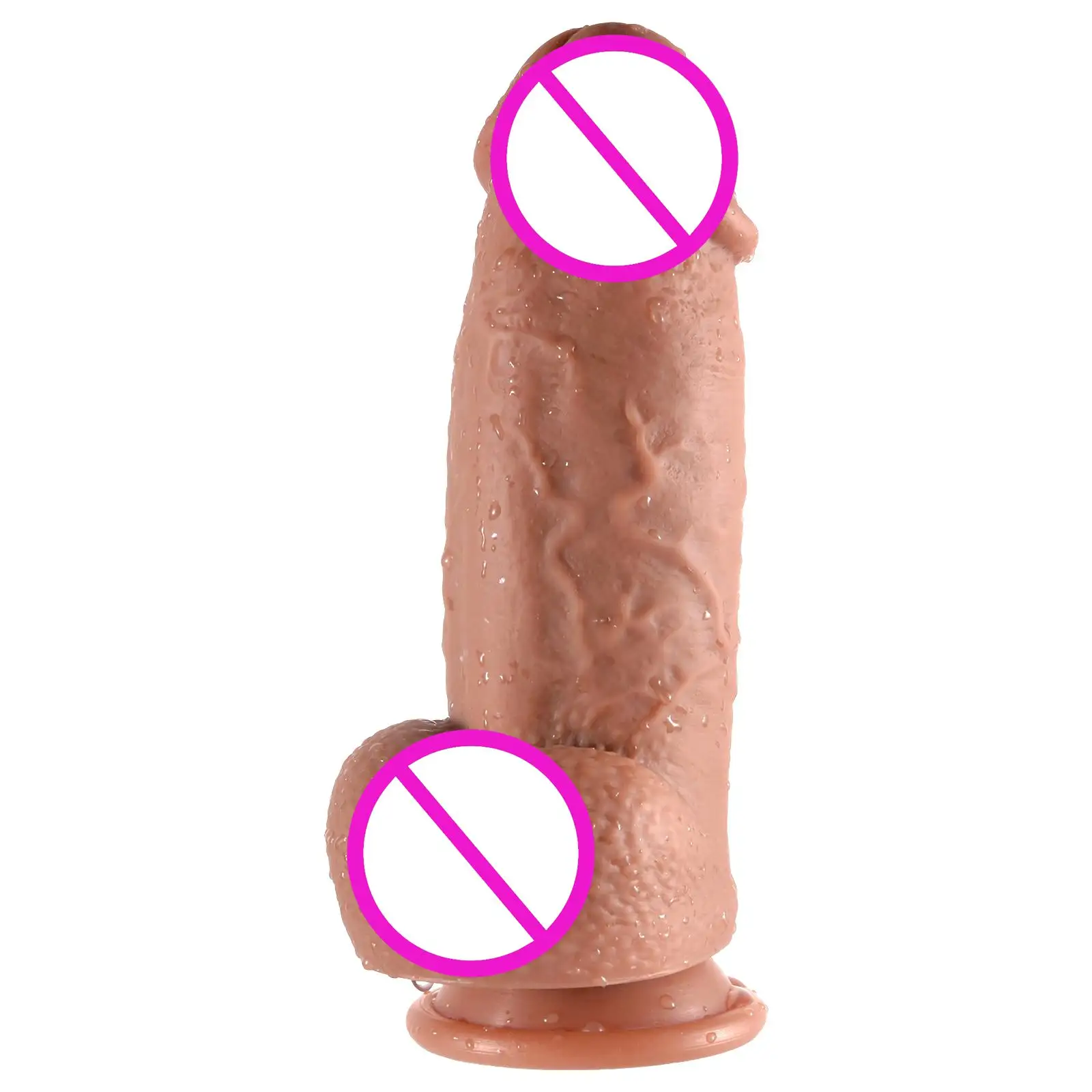 Durchmesser 5,8 cm superdickes riesiges Silikon-Dildo Vagina G-Punkt-Stimulation künstlicher Penis für Frauen Männer kompatibel mit der Sexmaschine