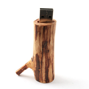 创意产品树枝形状木2.0/3.0Usb闪存驱动器拇指摆4gb 8gb 16GB带雕刻标志