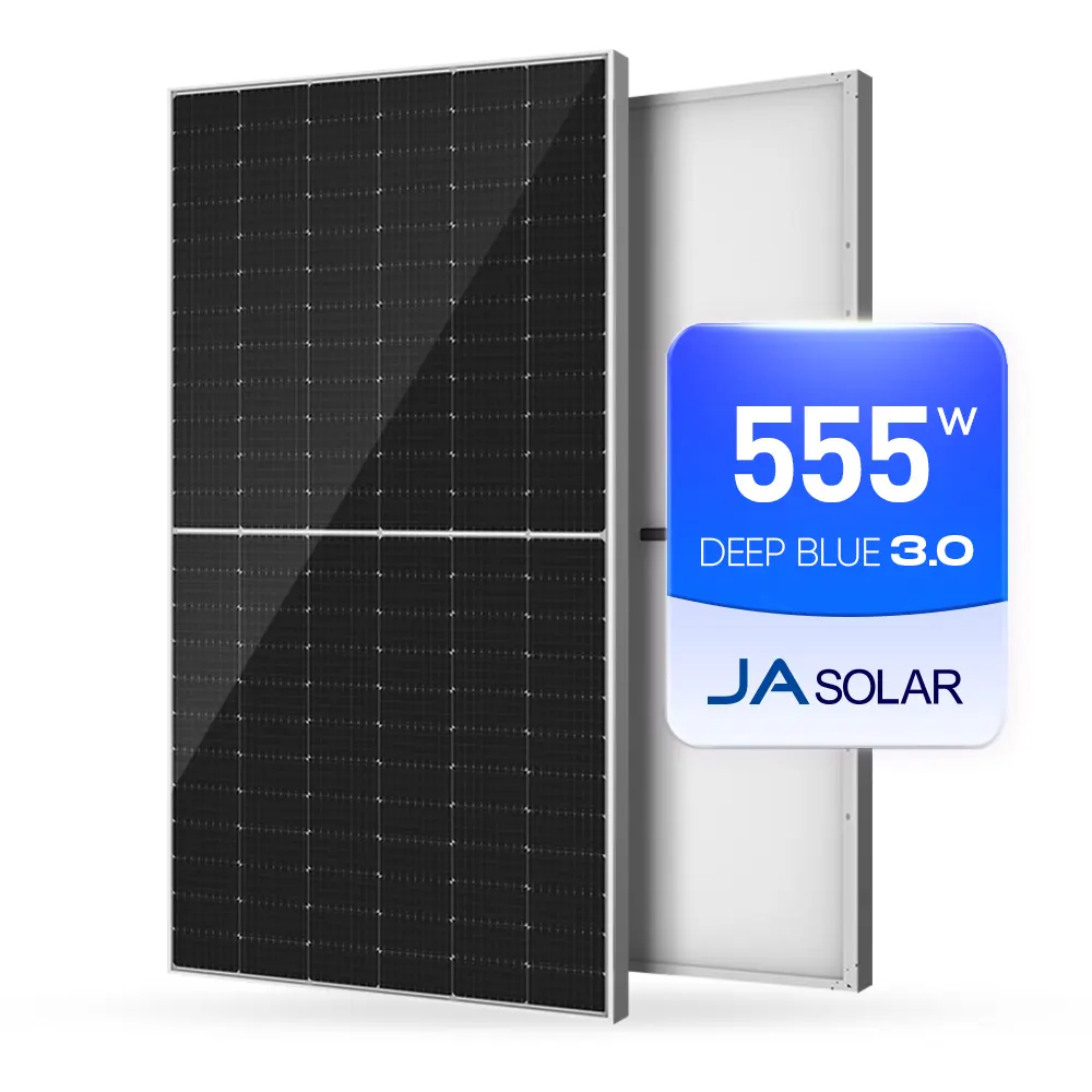 Rotterdam Stock JaSolar Bifacial Panel Dual Glas Solarmodul 550 Watt 550Wp 555W 560W Solar panel