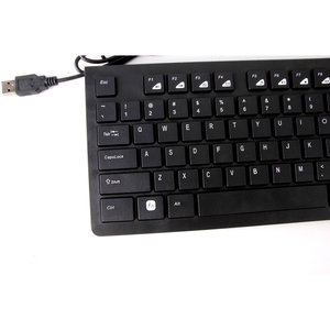VCOM Plug and Play Slim Chocolate <strong>Keyboard</strong> <strong>USB</strong> Standard Membrane Wired <strong>Keyboards</strong> for Computer - Product Image 6