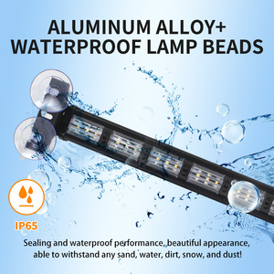 2Pcs Color Changing LED Warning <strong>Light</strong> Bars Emergency Flashing LED <strong>Light</strong> Bar Road Rescue Strobe Warning Lamp with Suction Cups