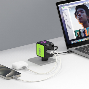 新しいトレンド70W次世代充電器AIスクリーン折りたたみ式デザイン格納式タイプCケーブルマルチデバイス充電ODMカスタマイズCE - Product Image 6