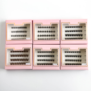 Yiernuo ขนตาคลัสเตอร์ขนตาที่กําหนดเองฉลากส่วนตัว D Curl คลัสเตอร์ DIY ขนตาถาดส่วนบุคคลพัดลมคลัสเตอร์ Lash ชุด - Product Image 2