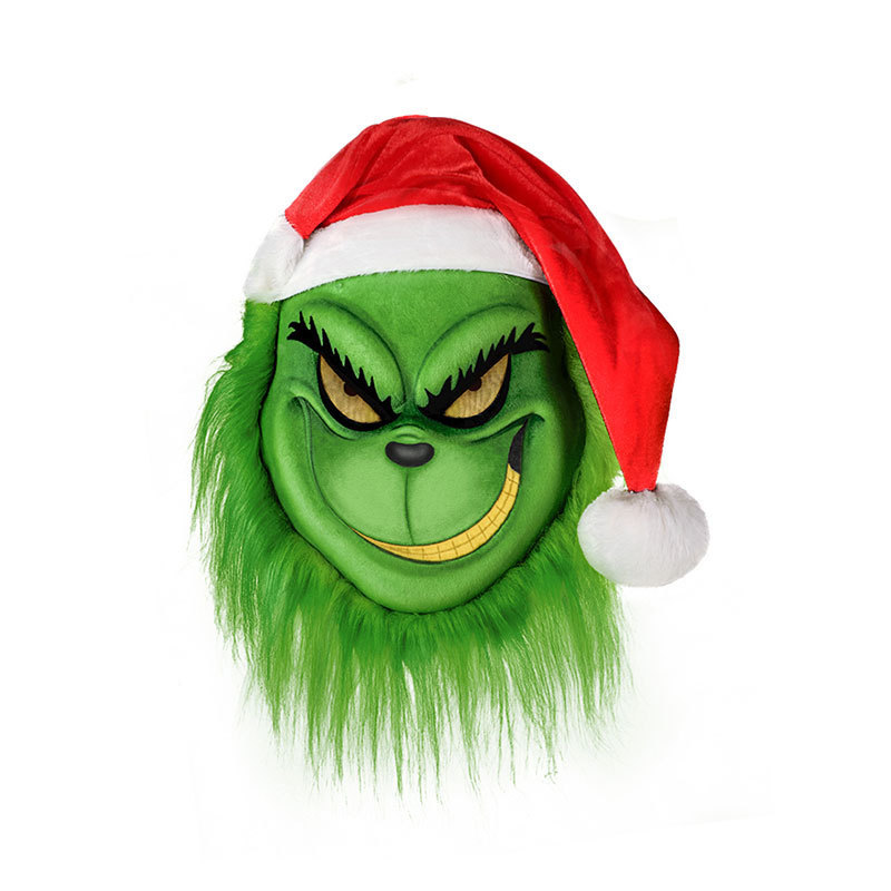 Xdy23001a grinch red hat mask-one size