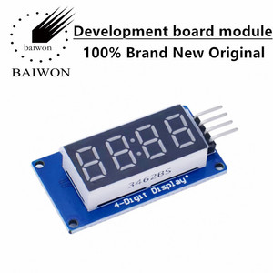 Il modulo Display digitale a 4 cifre TM1637 aziona blocchi elettronici con luminosità a LED regolabile e cronometraggio - Product Image 6