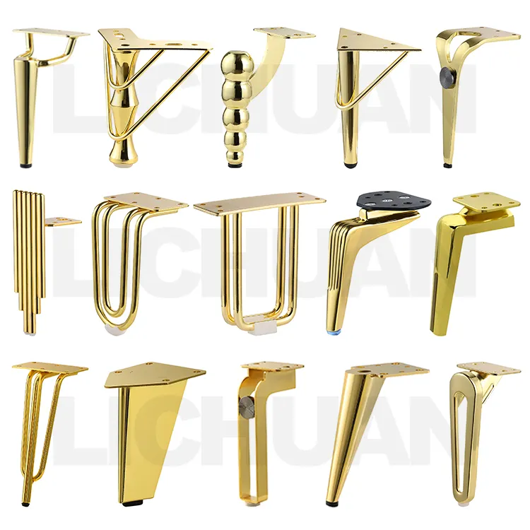 Sofa Hardware Legs 4 inch/10 cm Glossy Legs Stainless Steel Furniture Parts Single Metal Sofa legs Accessories