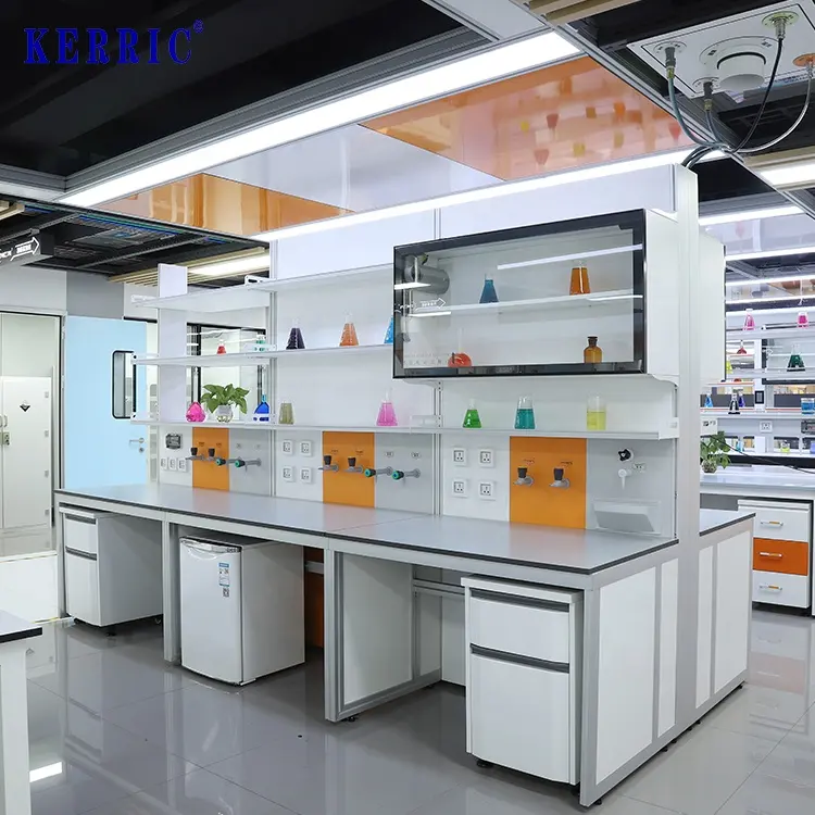 Estaciones de trabajo de laboratorio para laboratorio químico médico muebles mesas de laboratorio