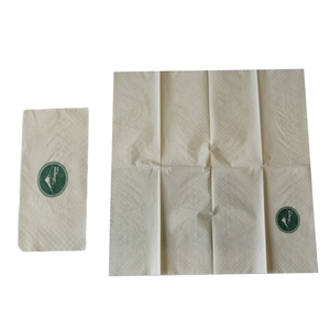 High Quality 2ply Kraft Dinner <strong>Napkin</strong> <strong>1</strong>/<strong>8</strong> Fold Virgin Pulp Nature Color Paper Serviettes <strong>Napkins</strong> - Product Image 1
