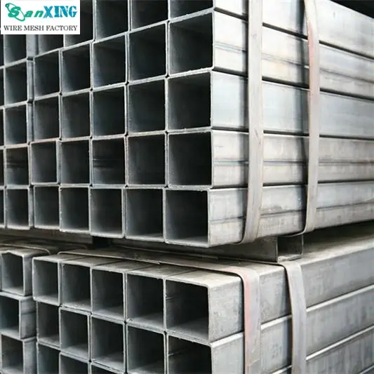 Q195 Hot Dipped Galvanized Square Tubes Pipes 25x25x1mm