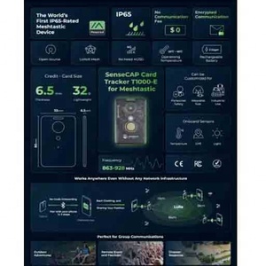 Sensecap-Sensor de movimiento de posicionamiento para interiores y exteriores, LR1110, GPS, IP65, Meshtastic, AG3335, NRF52840, redes de comunicación - Product Image 6