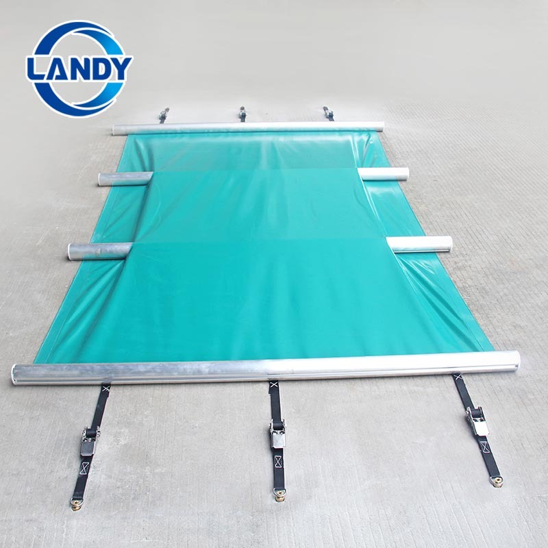 Couverture de piscine de sécurité en PVC vert