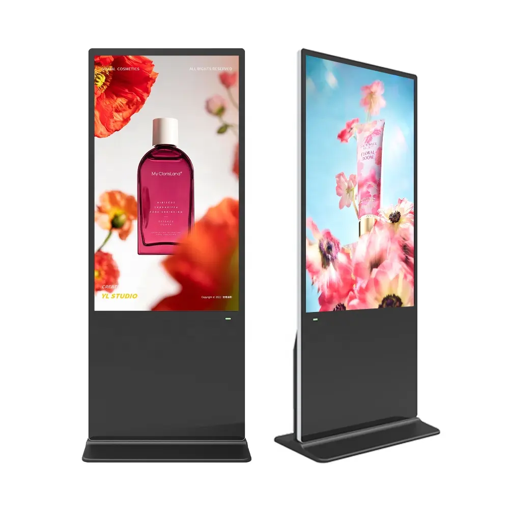 32" 98" LCD Indoor Totem Kiosk Digital Signage and HD Android Advertising Displays Touchscreen TV Player