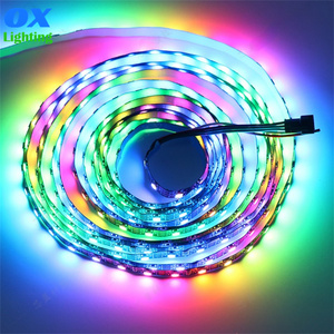5v 60 96 144 Leds Pixel Programmier bar Individuell adressierbar Flexibel Rgbic Rgb Ic Ws2812 Ws2812b LED-Streifen band Schlangen streifen