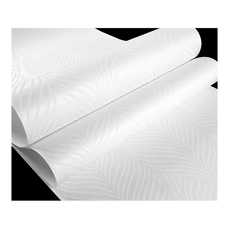 53cm larghezza 100cm lunghezza colore puro carta da parati Non tessuta semplice carta da parati bianca 3D