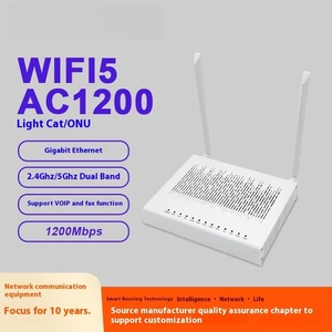 2-in-1 ONU WIFI5 AC1200 1.25G Ethernet และ2.4G 5G band VoIP ฟังก์ชั่น RJ45 ONT สำหรับ FTTH fttb ftx Networks ประเภท UPC - Product Image 5