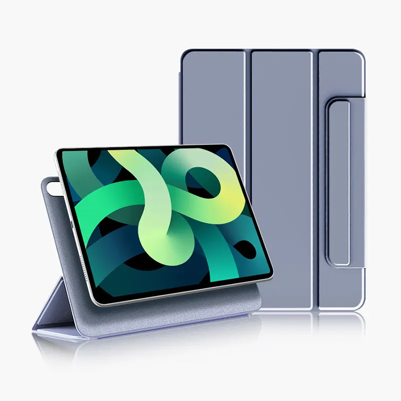 Coque de protection magnétique à Double glissière en cuir Pu, étui Double coulissant pour iPad Mini 6, iPad Air 4, pour iPad Pro 2020 2021