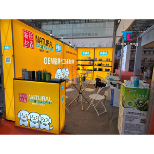 10x8 '铝框涤纶织物印花折叠快速设置贸易展览展台直便携式弹出式展示 - Product Image 1