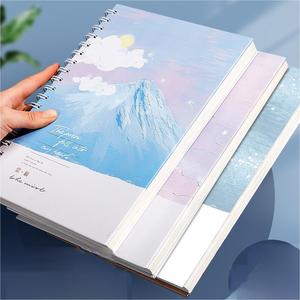 Longorgeous B5 thiết kế độc đáo da xoắn ốc máy tính xách tay nghiêng lên bìa cứng máy tính xách tay da tùy chỉnh máy tính xách tay - Product Image 5